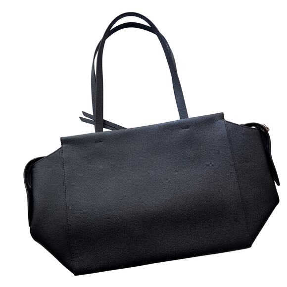 Rebecca Minkoff Large Gabby Tote Black Leather Textured Shoulder Work Bag - Picture 3 of 14